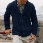 Men's Retro Casual Twisted Knit Cardigan