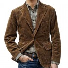 Men's Casual Fashion Solid Color Retro Jacket