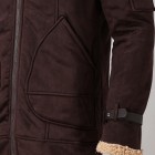 Mens Sherpa Faux Zip Up Heavyweight Plus Size Trench Coat Spread Colred Jacket