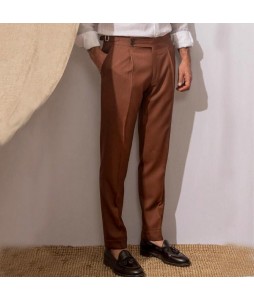 Retro slim mens pin color gentleman pants