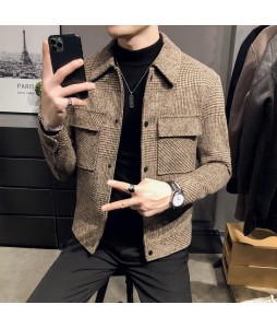 Retro Casual Business Men's Long Sleeve Jacket