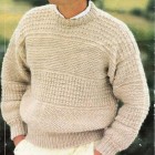 Men's Cssic Casual British Pullover White Sweater