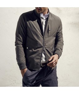 Men's Double Pocket Zip Business Casual Jacket