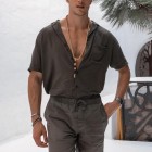 Men's Comfort Pure Cotton And Linen Beach Casual Shirt