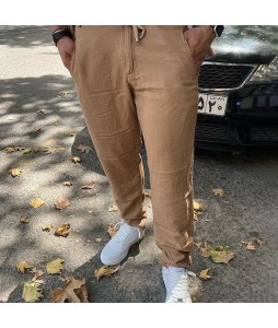 Men's Fashion Casual Basic Loose Cotton Linen Trousers