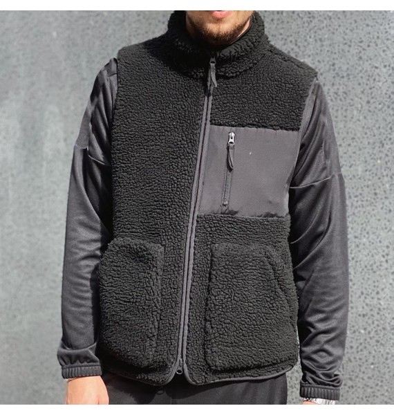 Men's Turtleneck Sleeveless Jacket