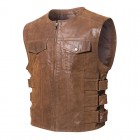 Outdoor Retro Casual Armor Men's Western Denim Waistcoats