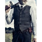 Turndown Colr Single-breasted Men's Waistcoats