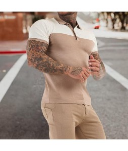 Business Casual Knit Polo Shirt