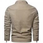 Men's Stand Colr Washed Bomber Jacket