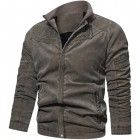 Men's Stand Colr Washed Bomber Jacket