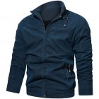 Men's Stand Colr Washed Bomber Jacket