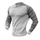 Men's Colorblock Waffle Knit Sweater