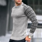 Men's Colorblock Waffle Knit Sweater