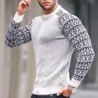 Men's Colorblock Waffle Knit Sweater