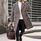 Men's Cssic Fashion Pid pel Woolen Coat