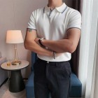 Mens Summer POLO Knit Shirt With Light Ripening Style