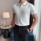 Mens Summer POLO Knit Shirt With Light Ripening Style