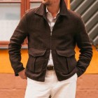 Men's Fashion  British Style Woolen Casual Jacket