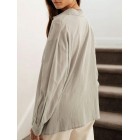 Loose Casual Solid Color Sunscreen Long Sleeve Blouse