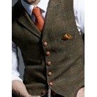 Printed Color Formal Single-breasted Waistcoats