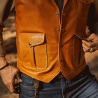 Mens Fashion  Western Leather Waistcoats