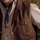 Mens Fashion  Western Leather Waistcoats