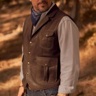 Mens Fashion  Western Leather Waistcoats