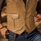 Mens Fashion  Western Leather Waistcoats