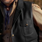 Mens Fashion  Western Leather Waistcoats