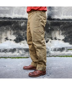 Cotton Chino Cloth Retro Pilot Trousers