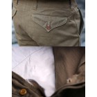 Cotton Chino Cloth Retro Pilot Trousers