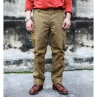 Cotton Chino Cloth Retro Pilot Trousers