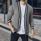 Men's Colorblock Long Sleeve Knit Sweater