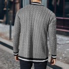 Men's Colorblock Long Sleeve Knit Sweater