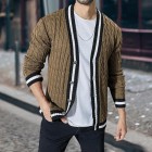 Men's Colorblock Long Sleeve Knit Sweater