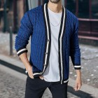 Men's Colorblock Long Sleeve Knit Sweater