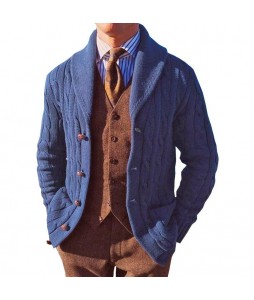 Men's  pel Long Sleeve Knit Cardigan