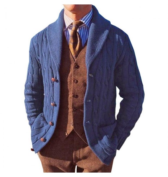 Men's  pel Long Sleeve Knit Cardigan