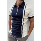 Colorblock innovation short-sleeved polo shirt