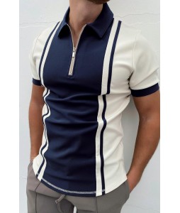 Colorblock innovation short-sleeved polo shirt