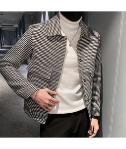 Solid Color pel Pit Striped Jacket