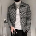 Solid Color pel Pit Striped Jacket