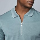 Mens Fashion Casual Knitting Solid Color Polo Shirt