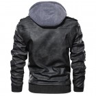 Mens Outdoor Cold-proof Motorcycle Leather Jacket