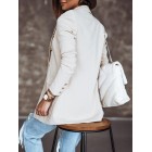 Women's  Solid Color Long-sleeved Double-breasted Suit Jacket