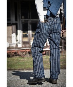 1910 Style Striped Work Pants