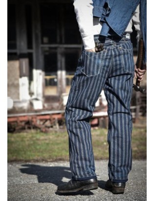 1910 Style Striped Work Pants