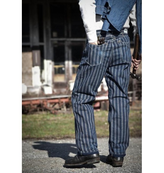 1910 Style Striped Work Pants