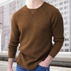 Casual Men's Solid Color Sweater